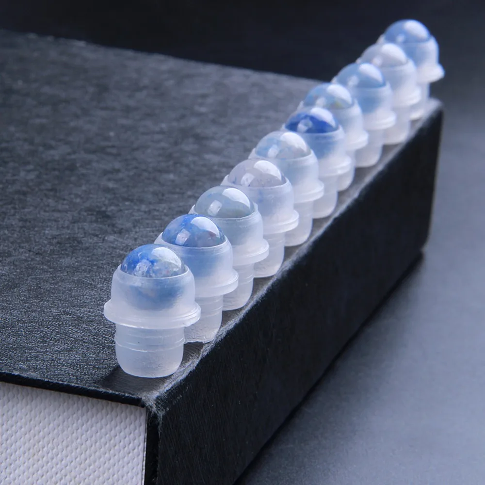 10 шт. натуральный синий камень авантюрин для эфирных масел роликовые бутылки