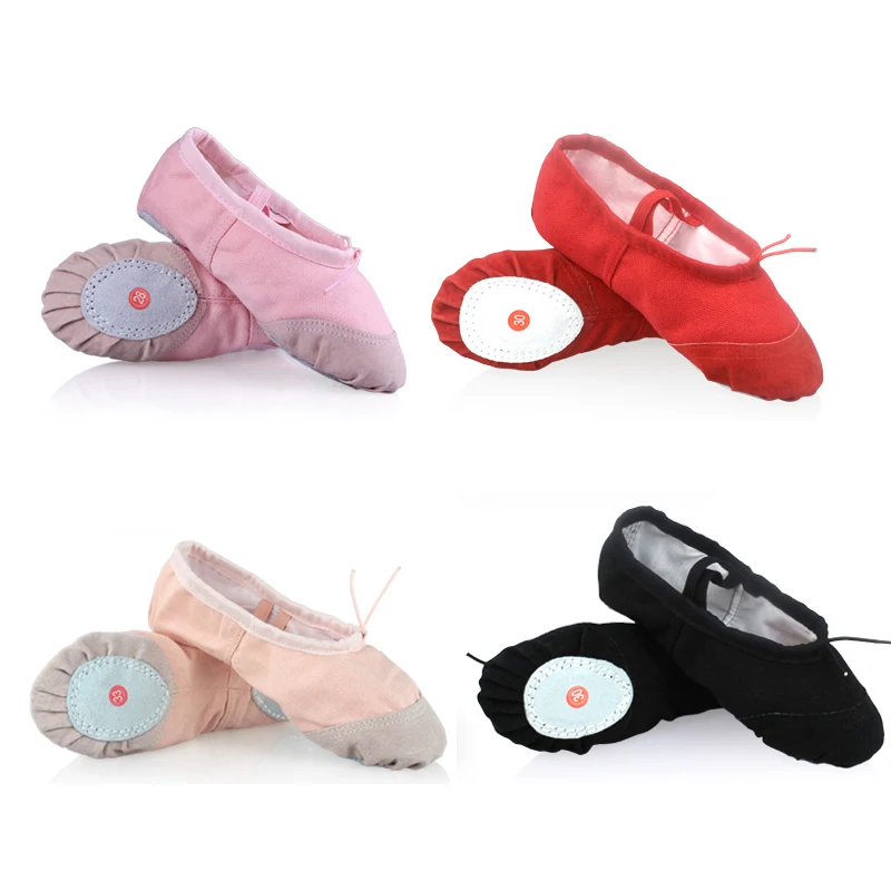 Ballet Shoes Girls Dance Ballroom Ballerina Flats Women Kids Pink 4 Colors For Children 5 Pairs | Тематическая одежда и