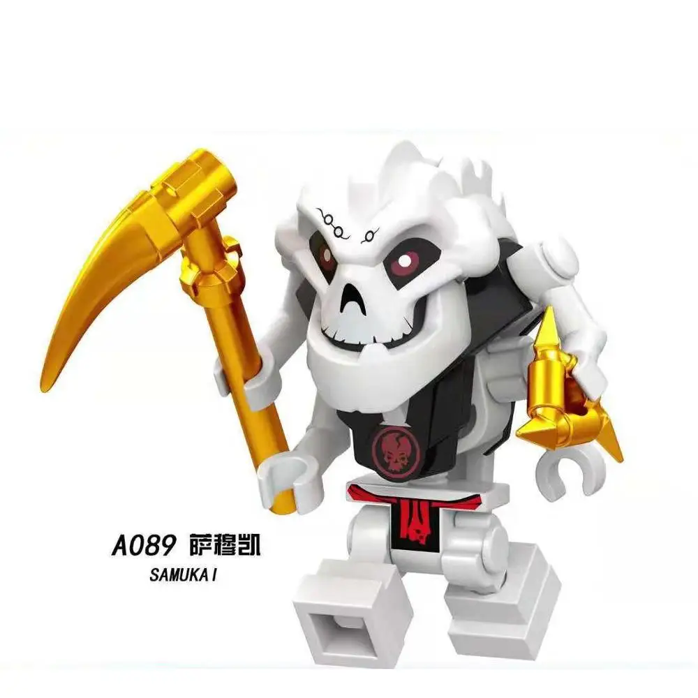 Зеленый Для мотоцикла ниндзя, фигурки, Kai Jay Zane Nya Lloyd Garmadon WU с оружием, строительные блоки, кирпичи, игрушки - Цвет: Зеленый