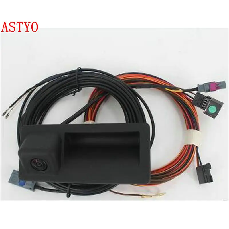 Камера заднего вида ASTYO MIB RCD330 Plus AV rvc камера для Tiguan Jetta MK6 Passat B7 Touran|camera for vw|rear view