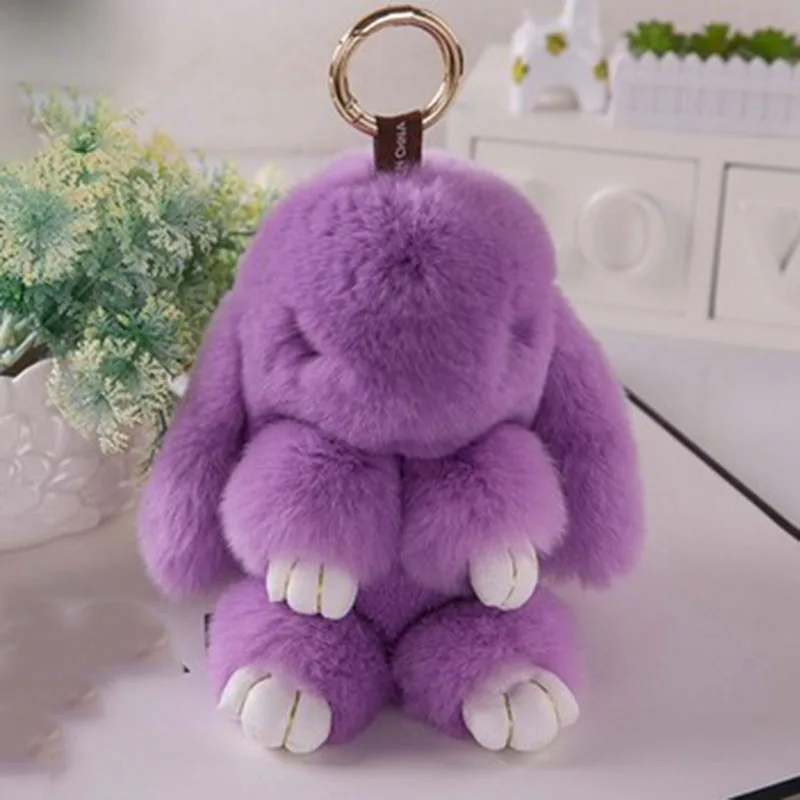 Супер милый пушистый кролик 13 см 18 подвесная сумка красивая игра настоящий