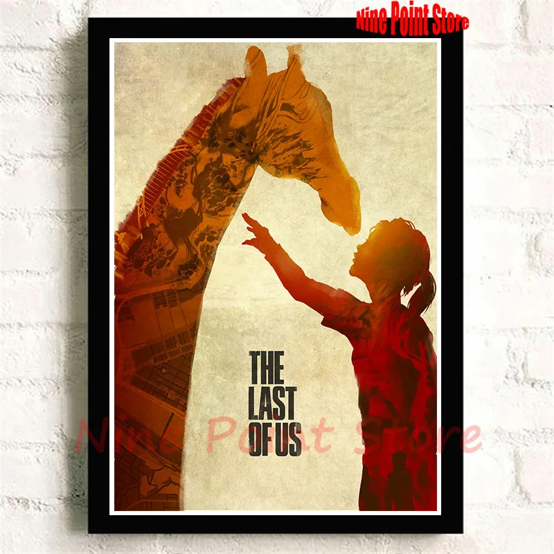 Последний из нас Классическая игра с покрытием бумажный постер Бар Кафе гостиная