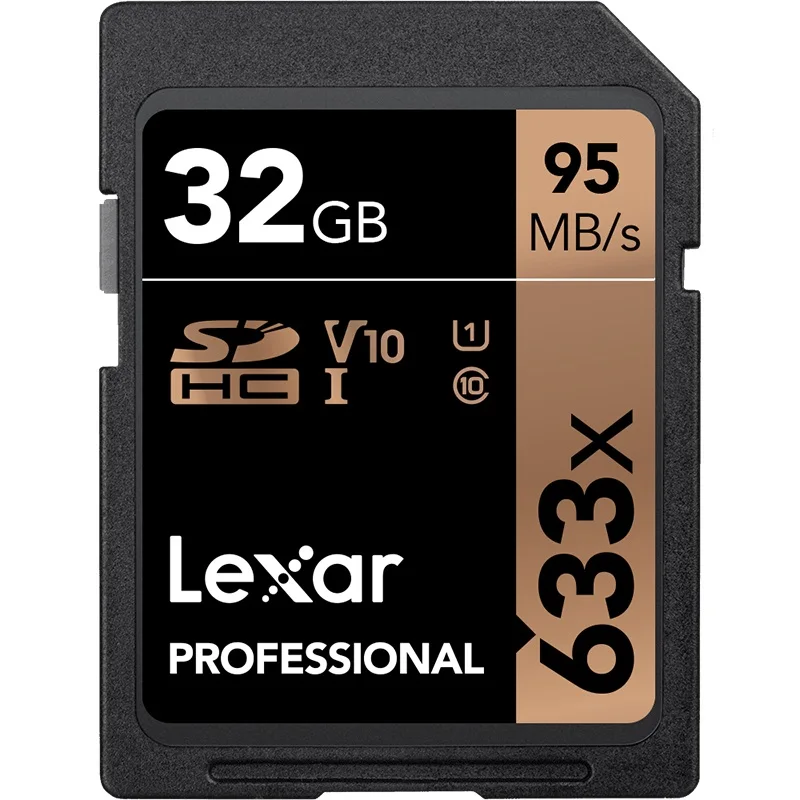 Оригинальная sd карта Lexar 633x 95 м/с 16 ГБ 32 U1 SDHC 64 Гб 128 256 класс 10 U3 SDXC памяти для 1080p 3D 4K