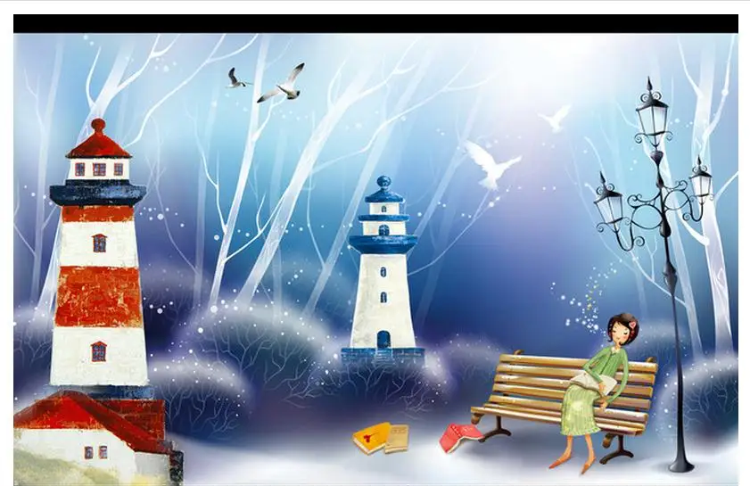 Настенные 3D нетканые обои на заказ милые фоны только для детской комнаты Детские