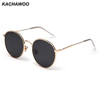 kachawoo polarized sunglasses women 2019 man metal frame round sun glasses male driving red black accessories summer glasses