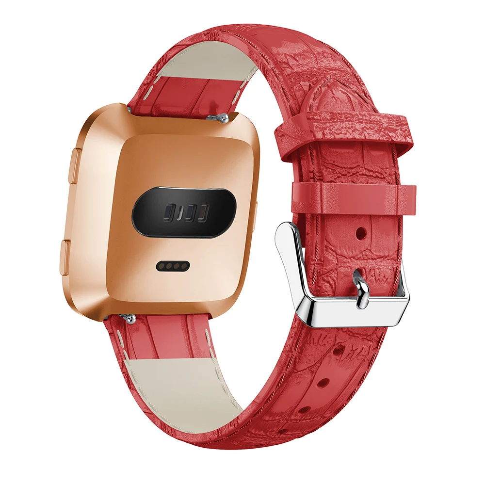 Для fitbit versa/versa Lite Edition натуральная кожа ремешок Ремешок Замена крокодил для часов