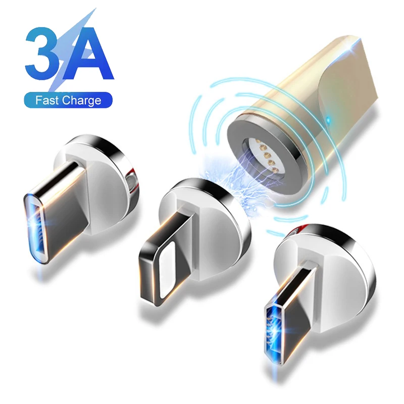 USB C Micro USB 8 Pin Магнитный кабель для зарядки и передачи данных с адаптер конвертер для huawei iPhone X samsung S9 S8 S7 htc для смартфона Xiaomi
