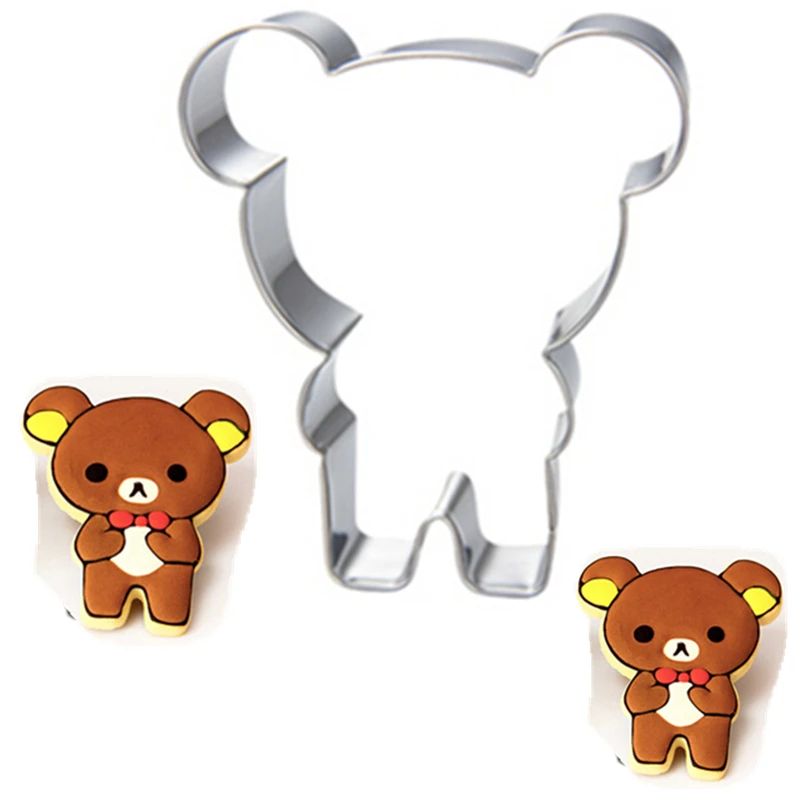 1 шт./лот форма для печенья с милым медведем из нержавеющей стали Форма украшения