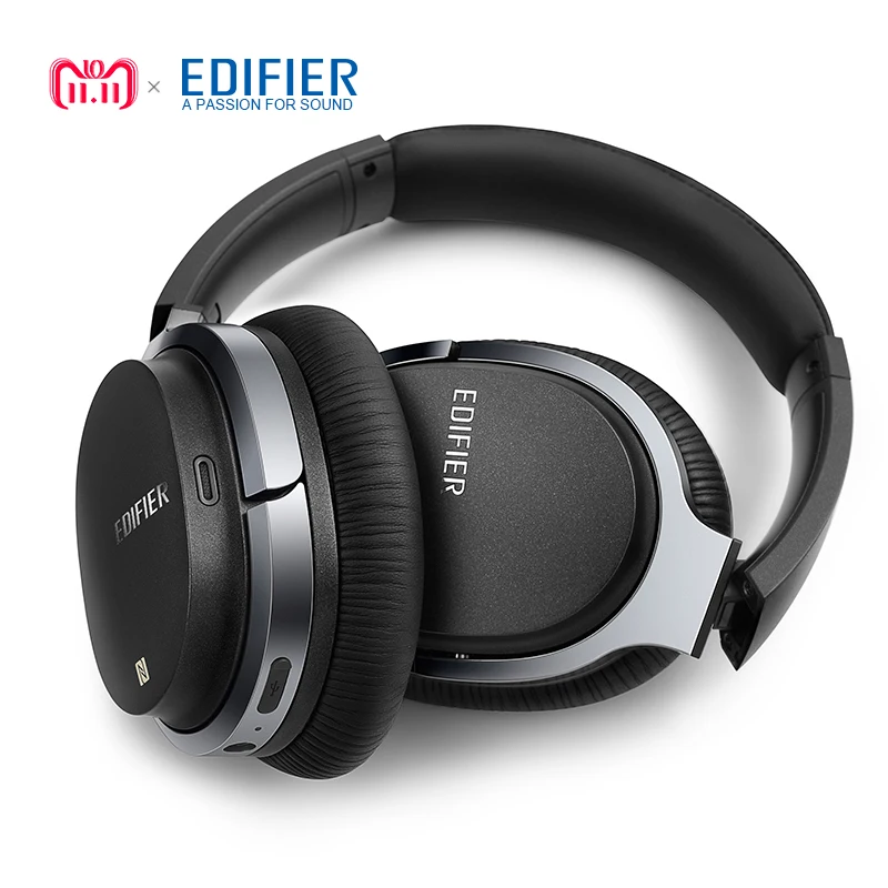 EDIFIER W860NB ANC активные шумоподавляющие bluetooth-наушники беспроводные Накладные