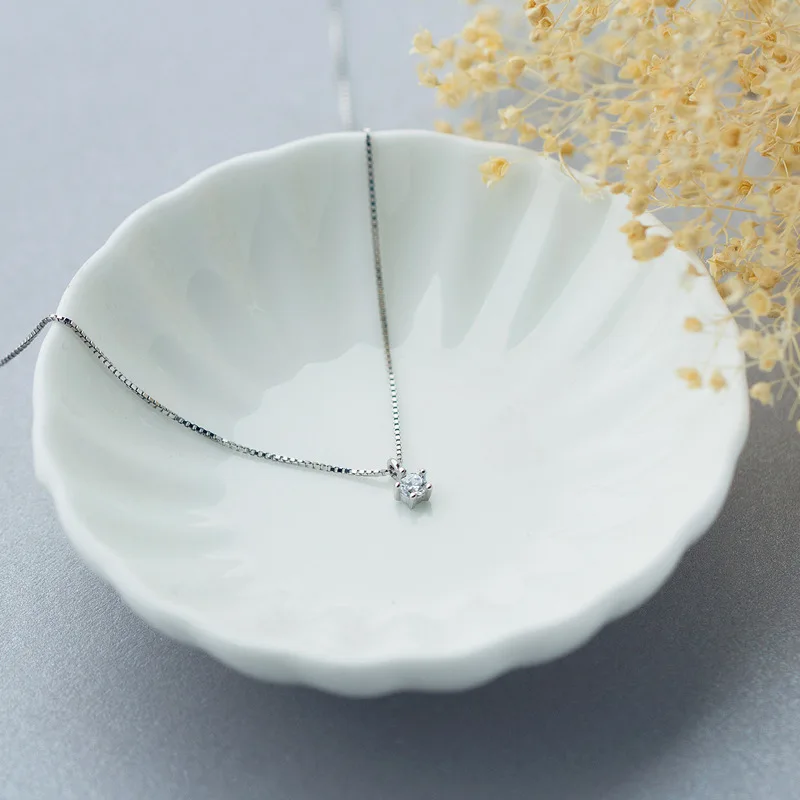 Реальный. Ювелирные изделия из стерлингового серебра 925 пробы круглое ожерелье с