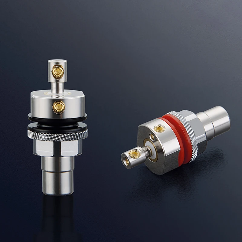 

Viborg RC102R Pure Copper Rhodium Plated RCA Socket Screw Locking RCA Female Socket