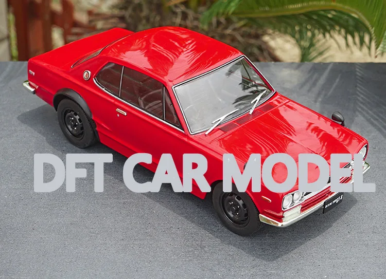 1:18 Масштаб игрушечный автомобиль из сплава ttipple 9 SKYLINE GTR KPGC10 GT-R модель спортивного автомобиля детская игрушечная машинка авторизованный