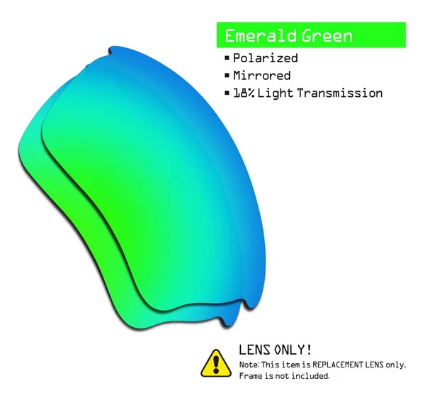 Emerald Green SmartVLT поляризованные Сменные линзы для солнцезащитных очков Oakley Half Jacket XLJ-несколько вариантов - Цвет линз: Emerald Green