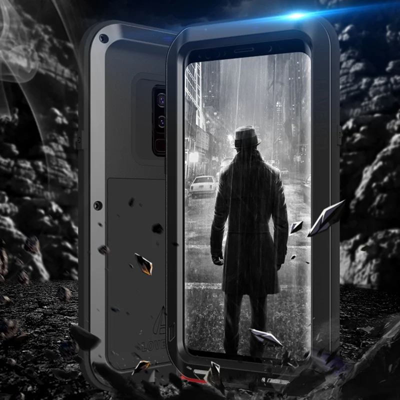 Чехол Love mei из алюминия и металла для Samsung S9 противоударный чехол телефона с