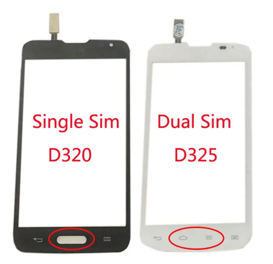 Дигитайзер сенсорного экрана 4 5 дюйма для LG L70 с одной Sim картой D320 D321 переднее