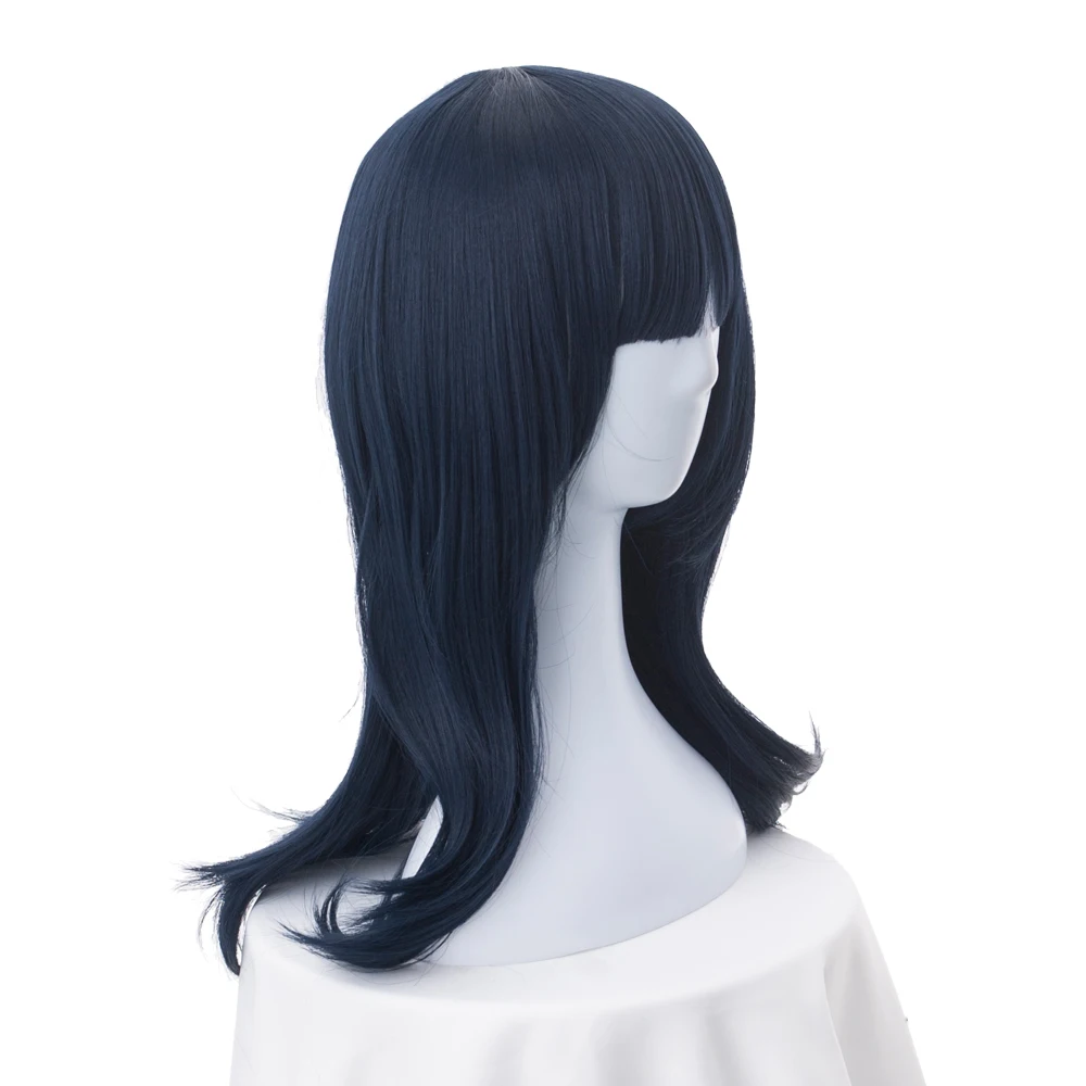 Аниме SSSS. GRIDMAN Takarada Rikka Косплей парики для женщин длинный прямой темно синий парик