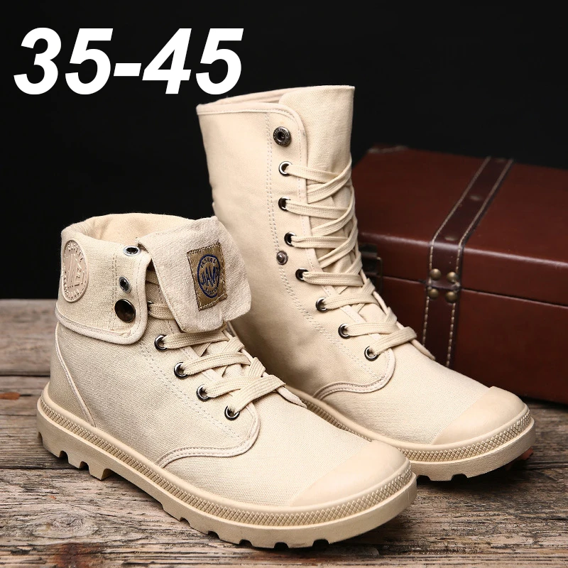 2019 парусиновая обувь мужские ботинки высокие ботильоны для отдыха мужская на