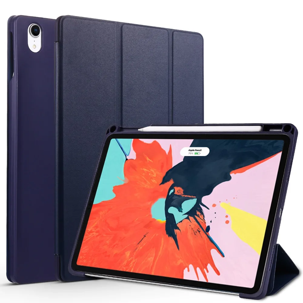 Чехол Kemile для iPad Pro 11 с держателем-карандашом и функцией автоматического