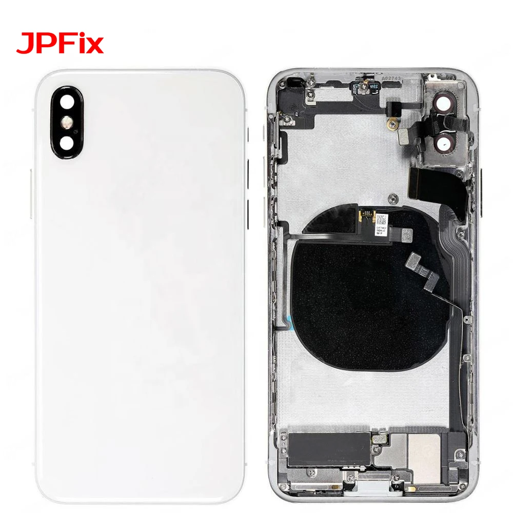 JPFix для iPhone X XS XR MAX задняя крышка батареи стеклянный задний корпус чехол в сборе с