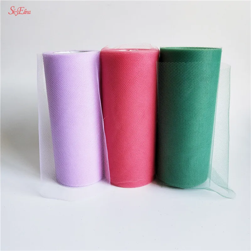 Фиолетовый/розовый/белый 25 ярдов тюль рулон Тюль органза ткань Сделай Сам
