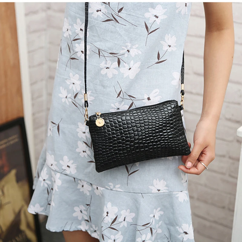 Для женщин сумка Искусственная кожа с узором крокодиловая Сумка сумки Crossbody