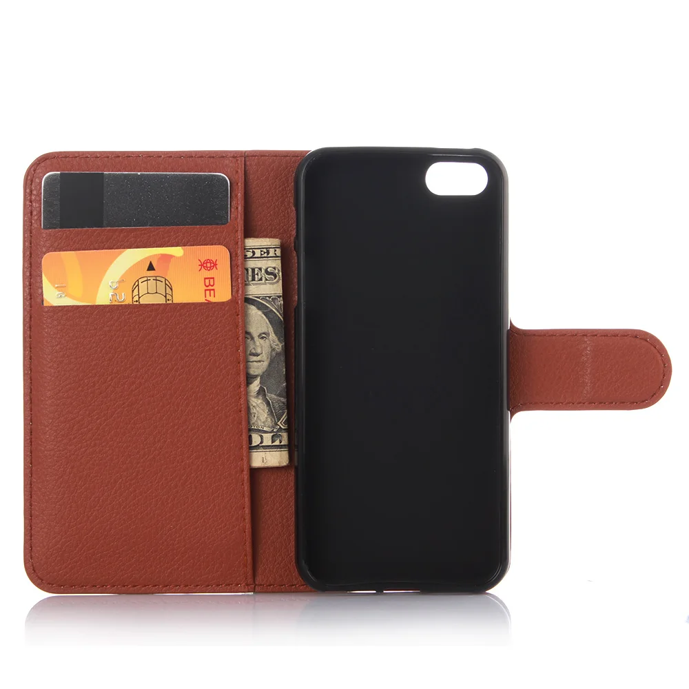 Для iphone SE Case чехол Чехол-Кошелек из ПУ кожи с Откидывающейся Крышкой для телефона