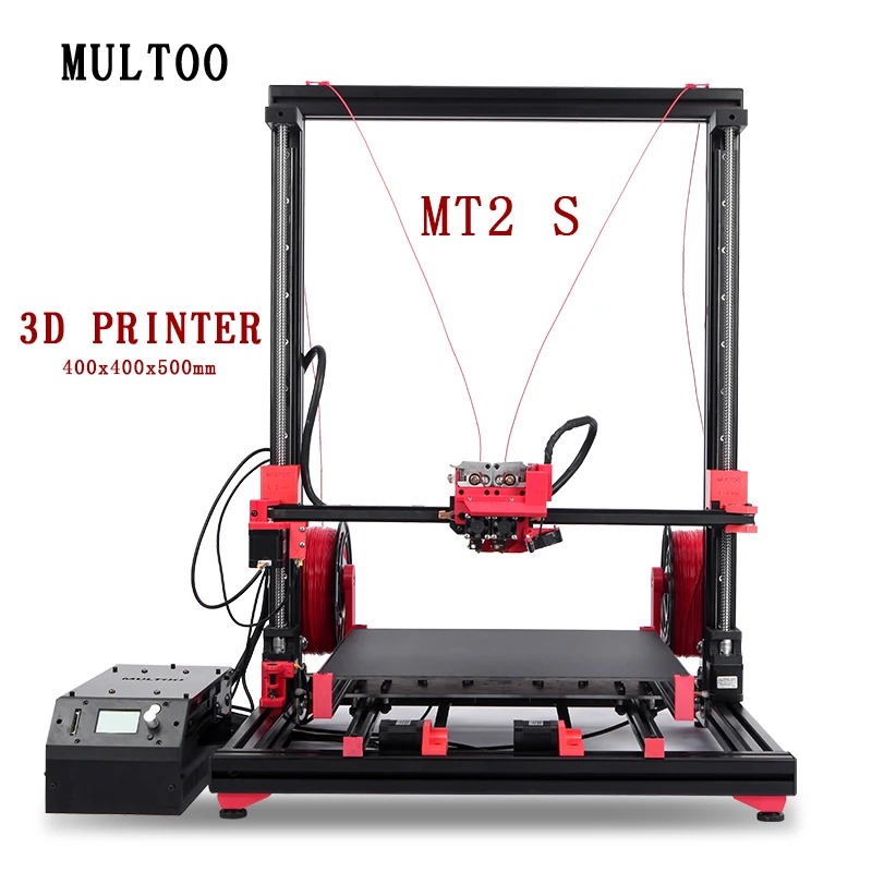 

Одиночный двойной 3D-принтер MT2 MULTOO, высокое качество, точный 3D-принтер, большой размер печати 400*400*500, низкая цена, 500x500x600