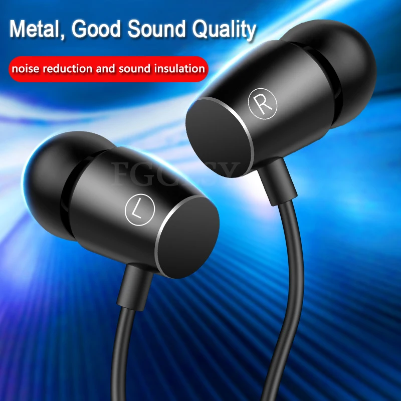 FGCLSY NEW Wired Earphone 3.5mm In-Ear Sport Headset with microphone Music Earbuds Stereo Gaming Earphone for iPhone 6 6s