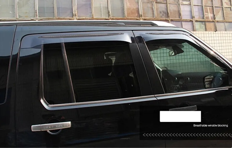 Для Land Rover LR4 Дискавери 4 2010 2011 2012 2013 Пластик ОКНА Vent тенты дождь крышка 4 шт./компл