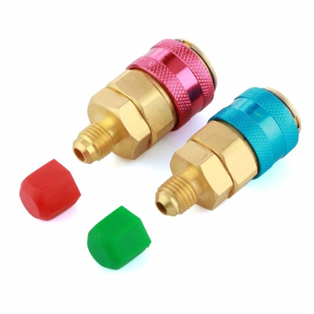 2 шт. Freon R134A H / L Автомобильный кондиционер хладагент быстрый соединитель адаптеры