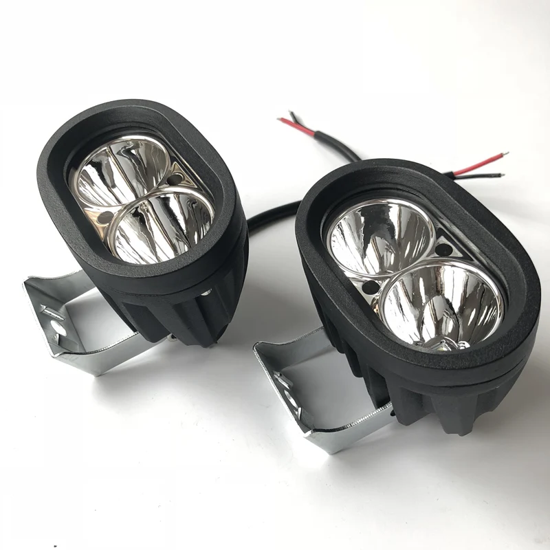 2x20 Вт водить мотоцикл Точечный светильник дневного вспомогательный туман 12v 24v