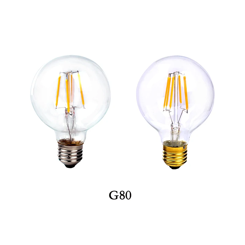 E14 E27 Vintage Edison LED COB Filament Decor Lamps Warm White ST64 T30 G80 Led Specialty Decorative Light Bulbs | Лампы и освещение