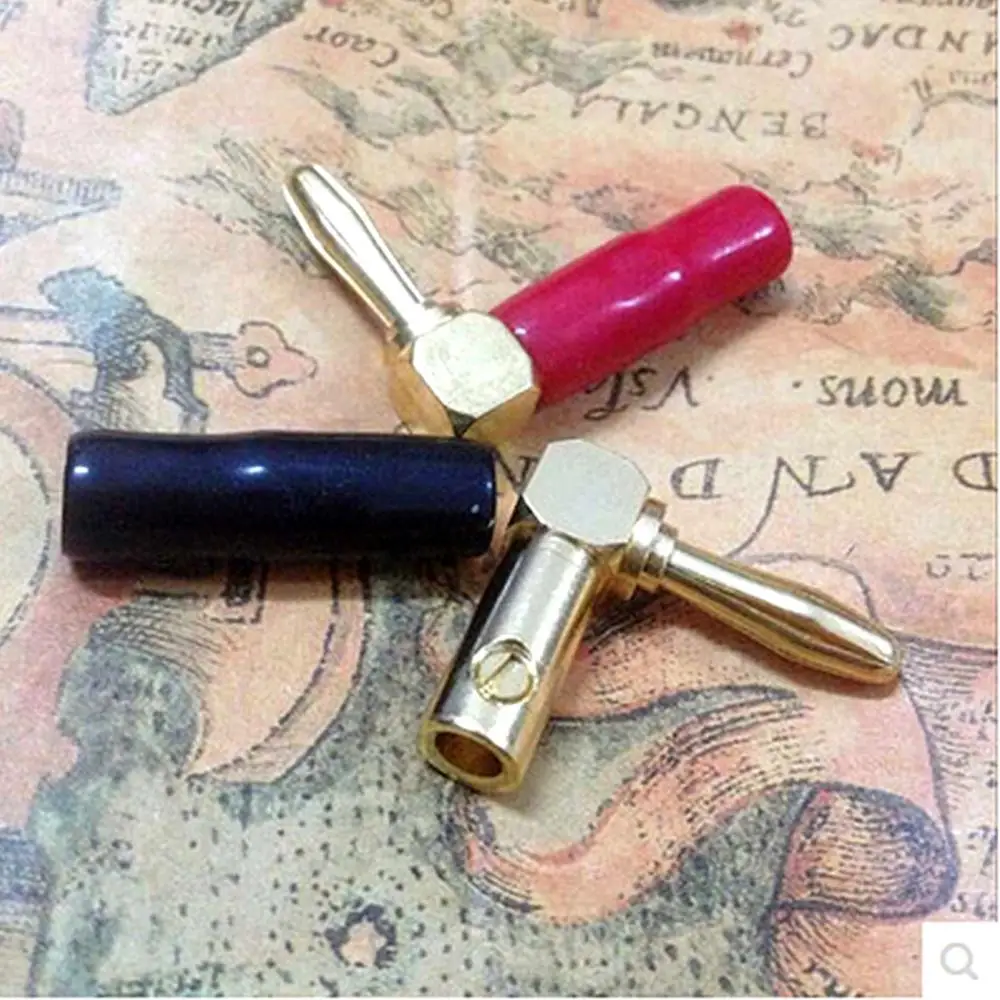 4 мм разъем типа &quotбанан&quot 90 градусов усилители домашние динамик цилиндрический