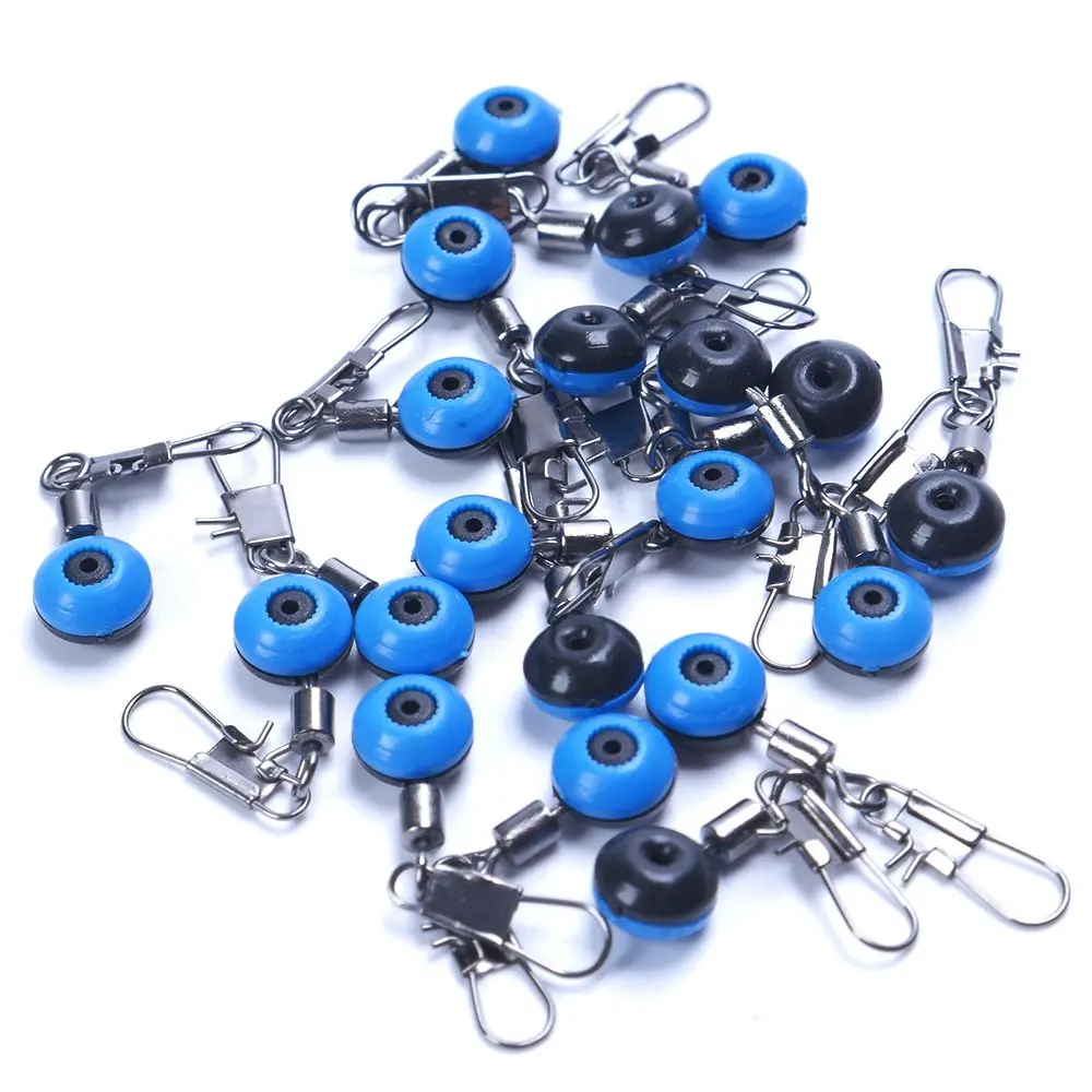 Лидер продаж рыболовная леска 20 шт./лот с крючком вертлюги хвостовик зажим