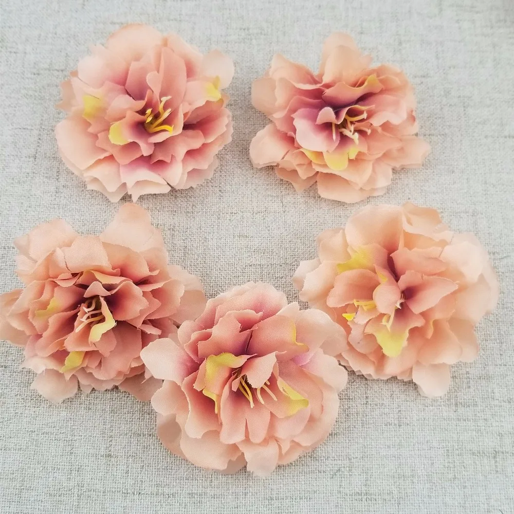 Big Size 90mm Width Silk Flower Heads Peony Flowers for Wedding Decoration Party Gift Box Artificial 10pcs/lot | Дом и сад