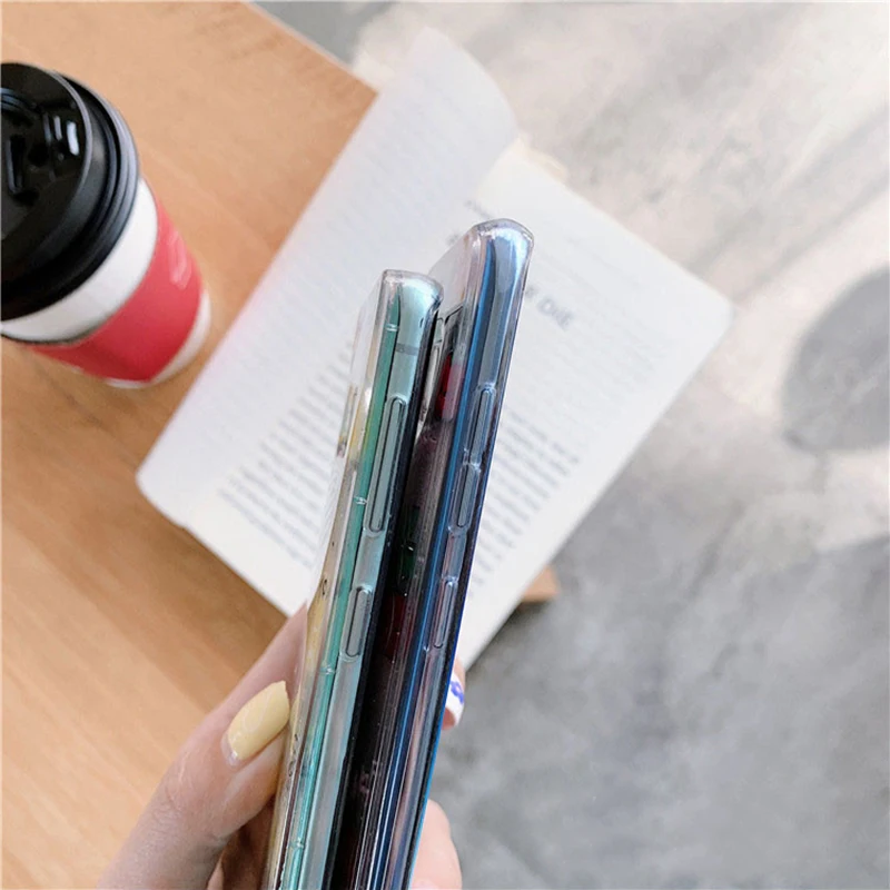 YHBBCASES модные блестящие прозрачные мягкие чехлы для samsung Galaxy S8 S9 S10 Plus летние