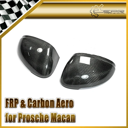 

Car-styling For Porsche Macan Carbon Fiber Mirror Cover Stick on Type In Stock