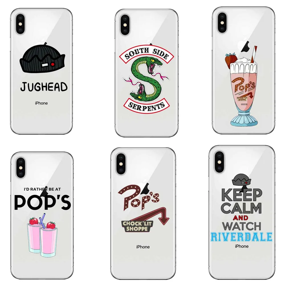 Американский ТВ ривердейл Мягкий силиконовый чехол для iPhone X XS XR MAX Southside Serpents Coque 5