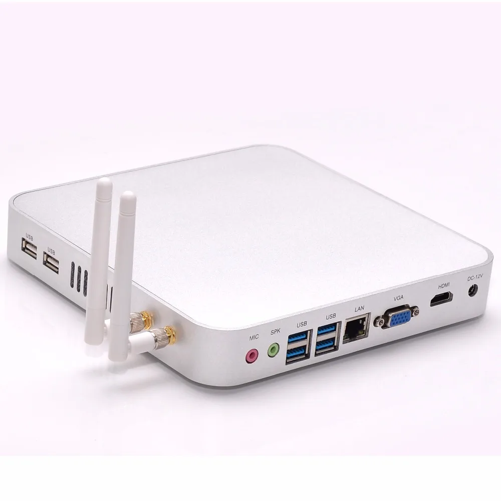 Windows XP мини ПК Celeron 1007U компьютер все сплав корпус безвентиляторный Minipc barebone gigabit lan мини компьютеры мини ПК Windows 7