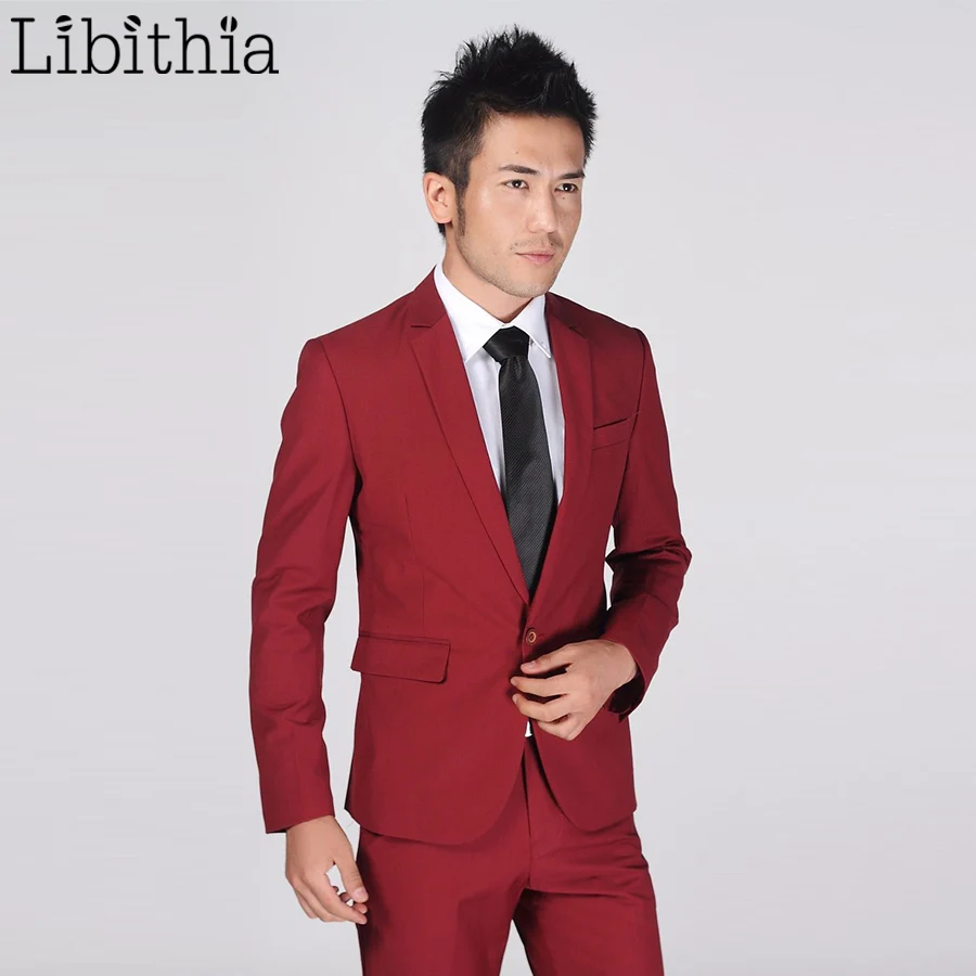 (Пиджак + брюки) Новые мужские Костюмы приталенные смокинги брендовые