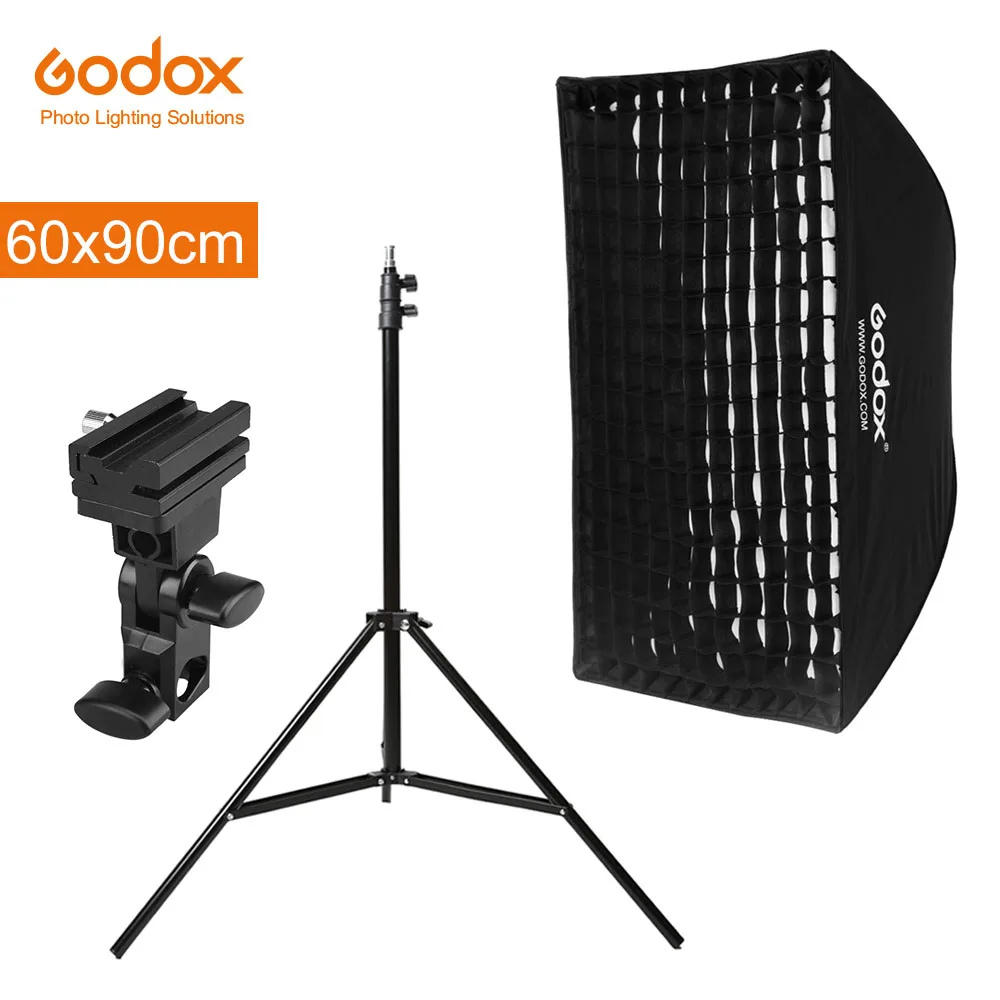 Прямоугольный Зонт Godox 60*90 см 24 &quot* 35&quot с сотовой сеткой светильник подставка