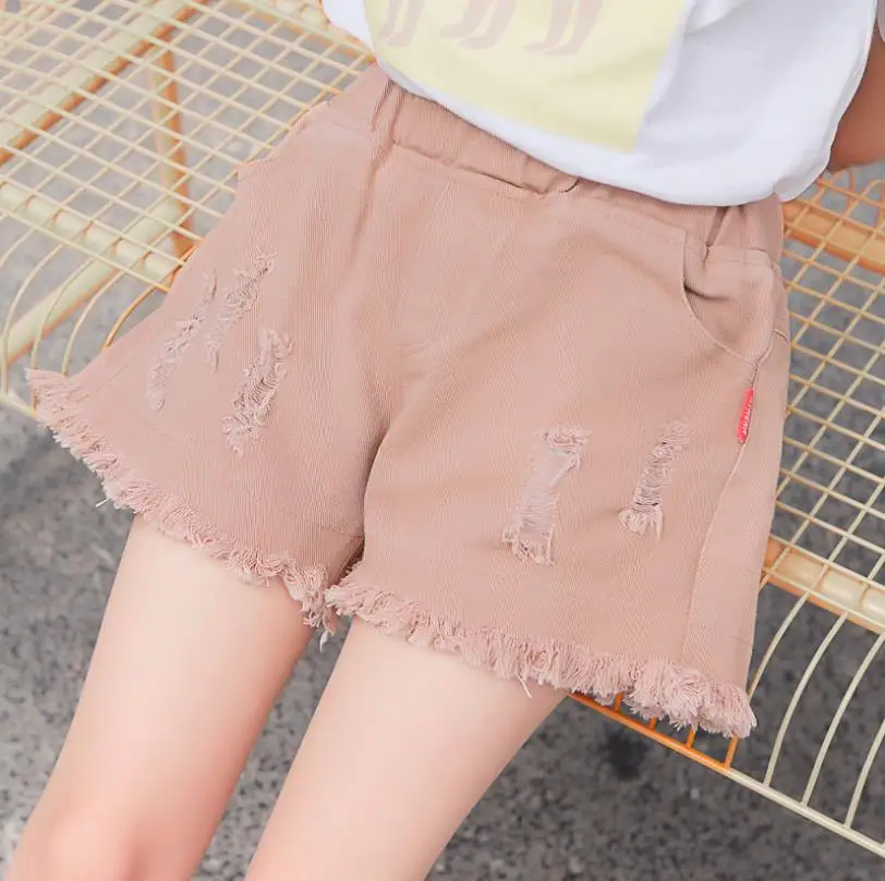 Бесплатная доставка джинсовые шорты для подростков Новинка 2019 года модные