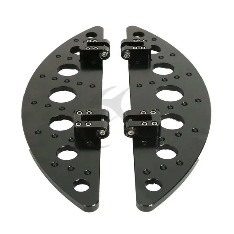 Motorcycle Front Driver Half Moon Floorboard Footboard For Harley Touring Road King Glide 1986-Up Electra Softail Fatboy | Автомобили и