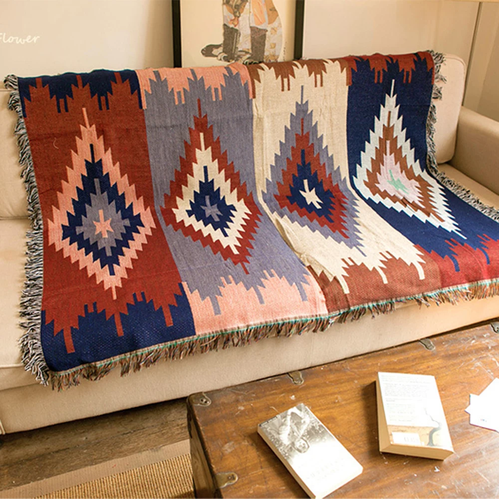 ESSIE домашний ковер килим для дивана гостиной спальни окрашенная пряжа диван