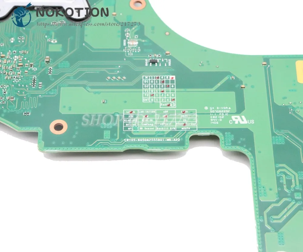 NOKOTION Фирменная Новинка V000318010 для Toshiba satellite L50 A L55 L50T материнская плата ноутбука L55T