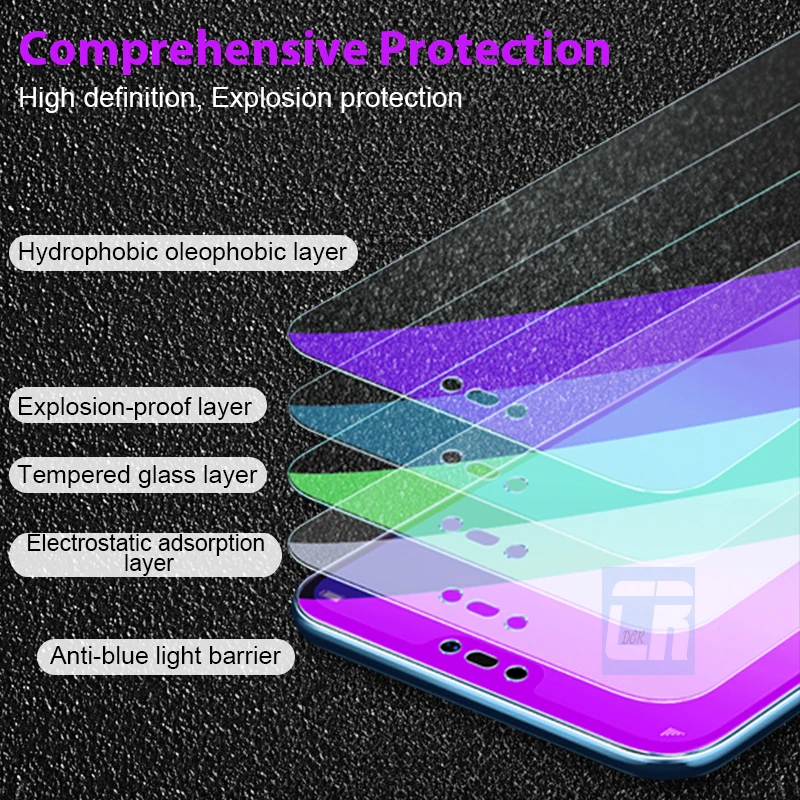 9H закаленное стекло для Xiaomi 8 SE 6X защита экрана Защита от синего света закаленная