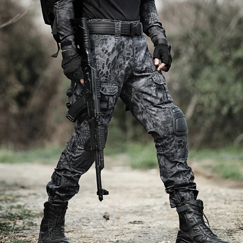 Походные штаны для отдыха Для мужчин тактические камуфляж охота Отдых