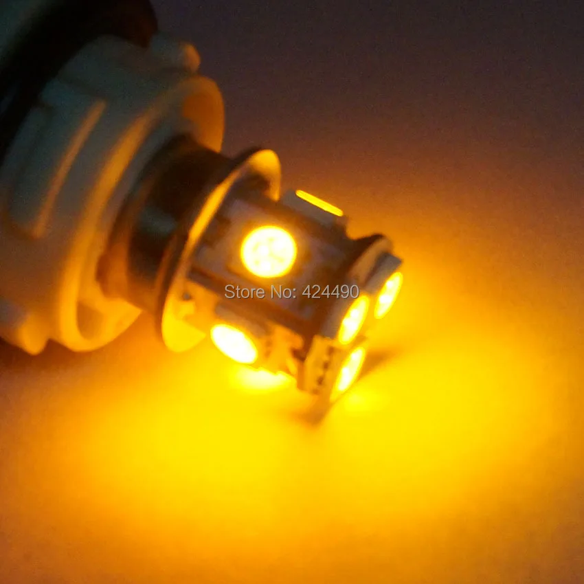 100 шт./лот 1156 BA15S P21W 8 SMD 5050 Автомобильные светодиодные стоп сигналы автомобильные