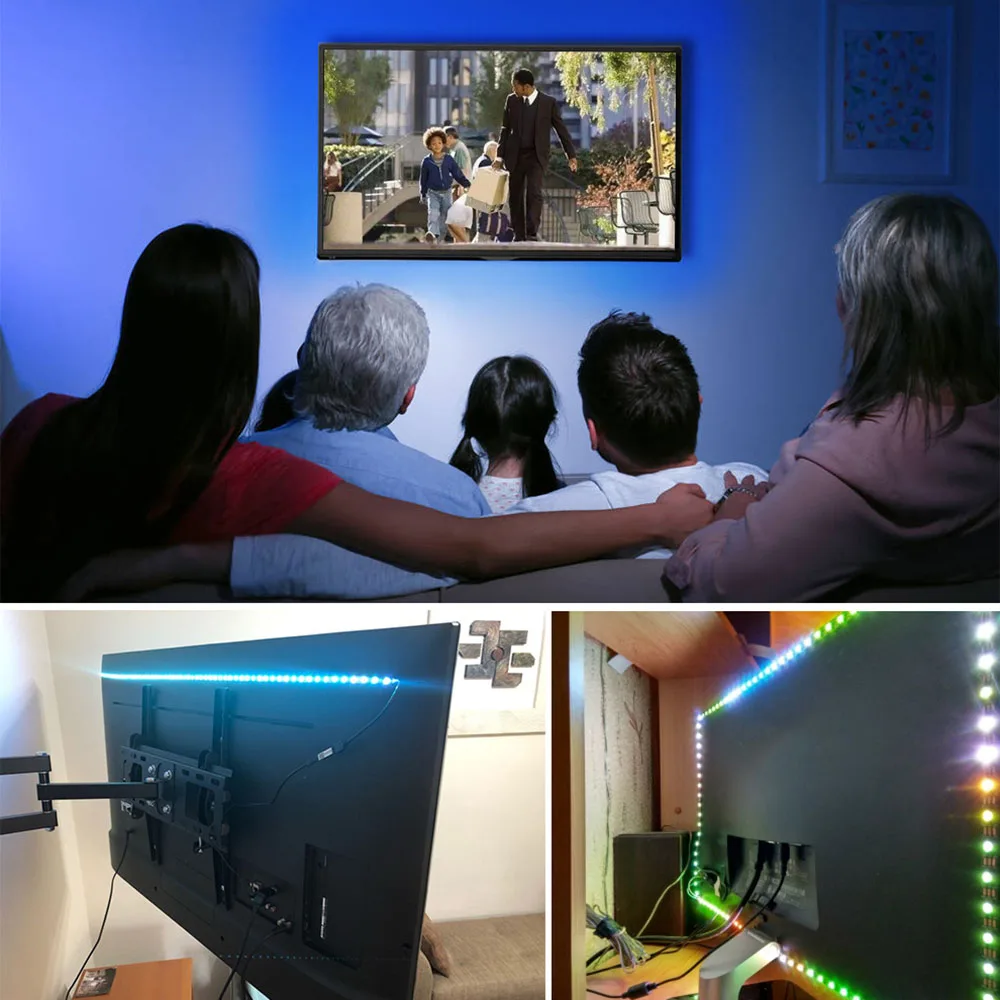 Светодиодная ленсветильник RGB с питанием от USB 5 В 0 м 1 м|Светодиодные ленты| |