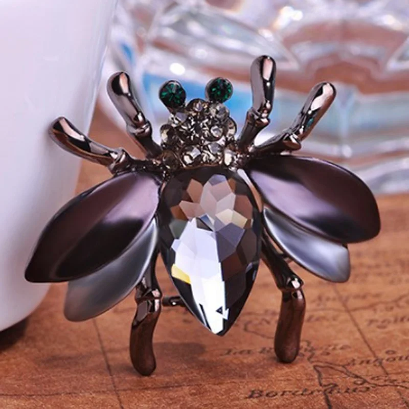 Blucome Роскошные Милые Броши с насекомыми для личности женщин Colares Bee Broches Bijuteriras маленькая булавка брошь для шляп аксессуары